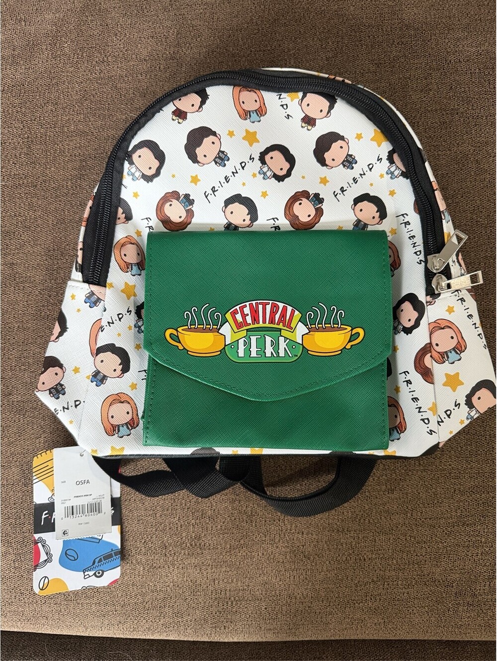 Osra Friends TV Show Mini Backpack with Central Perk Pocket